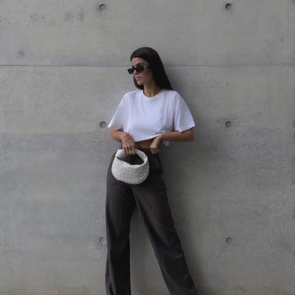 White Braided Mini Bag